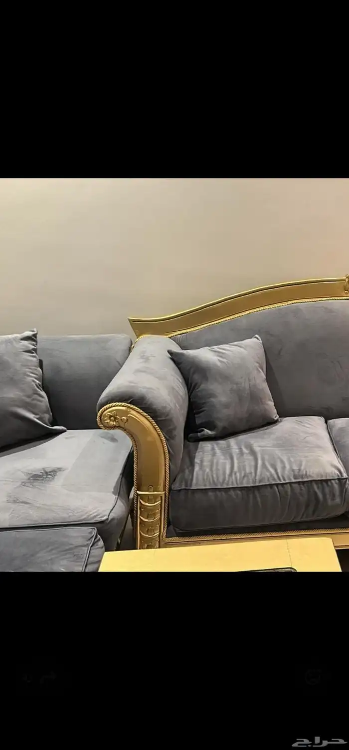 كنب شبه جديد تركي منجد 3