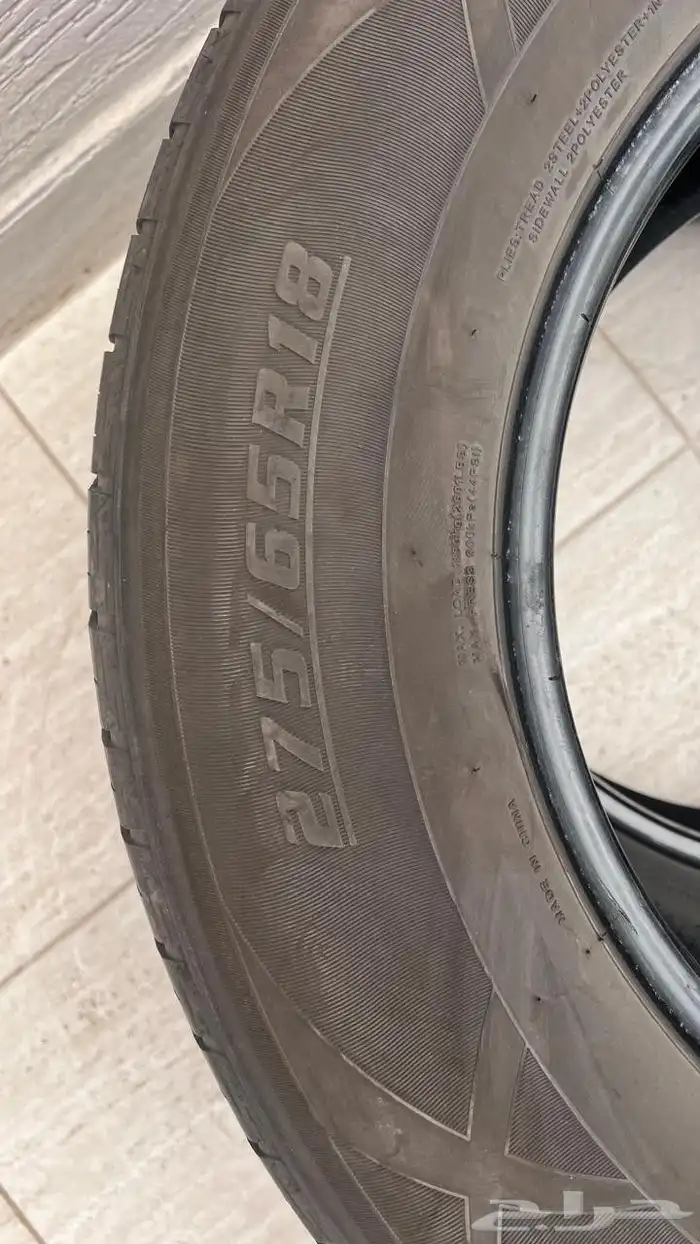 كفرات 275 65 18 صيني شبه جديده 6