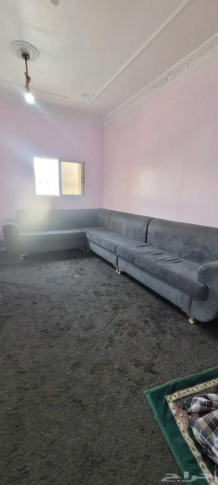 طقم كنب حرف L نظيف مستعمل 3