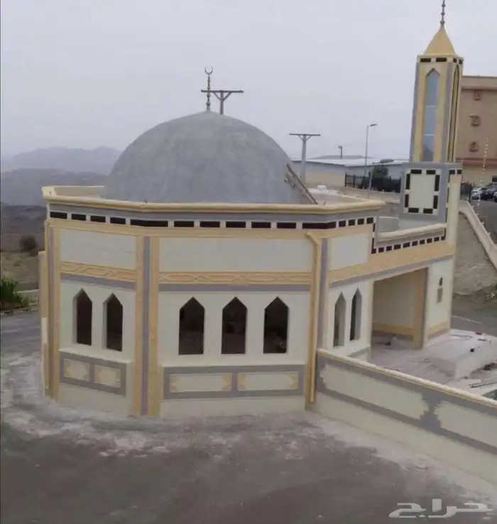 ديكورات خارجيه بديل الحجر الطبيعي سمنت أبيض وبطحاء الرياض 1