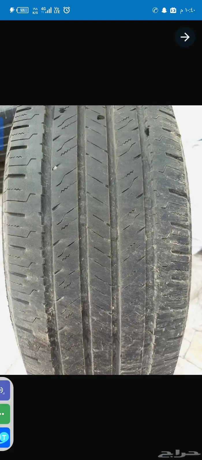 متوفر ثلاثة كفرات بحالة جيدة 17 265 70 1