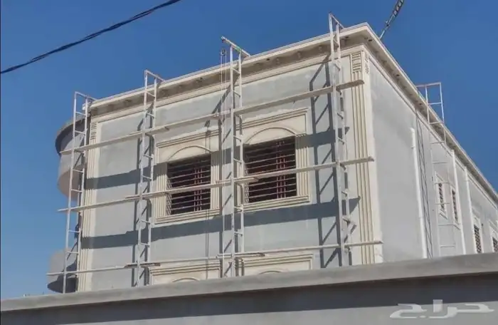 ديكورات خارجيه بديل الحجر الطبيعي سمنت أبيض وبطحاء الرياض 4