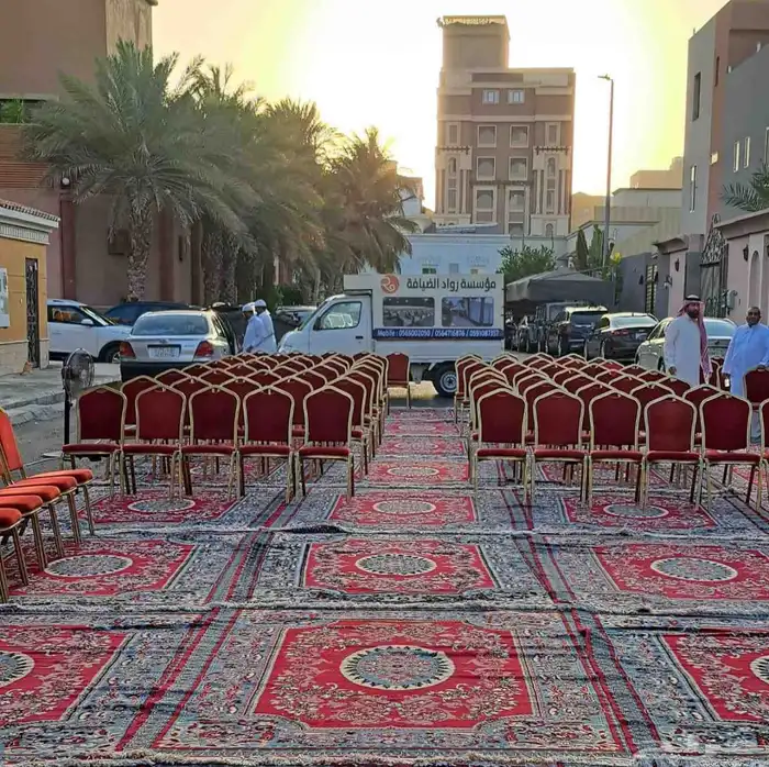 كراسي عزاء وزوليات وعقود لمبات وتيزار 0