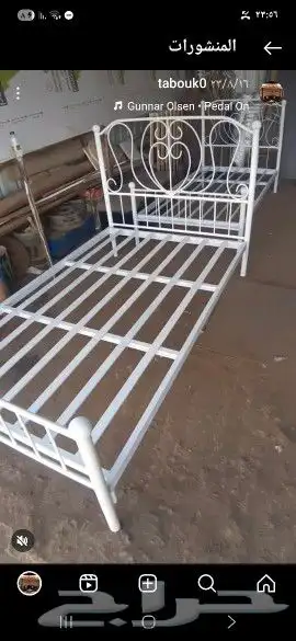تفصيل سرير الحديد كراسي نوم 4