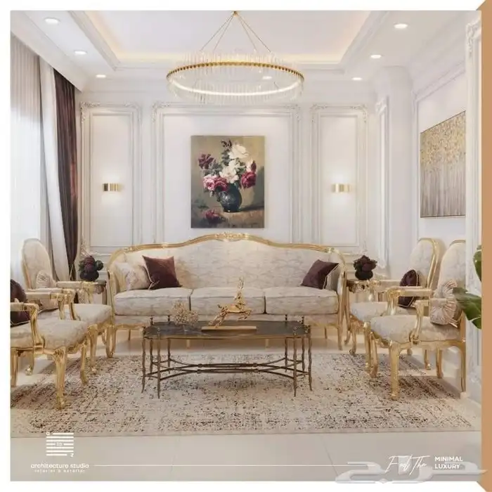 تفصيل كنب كلاسك ملكي خشب زان ضمان 10 سنوات 2