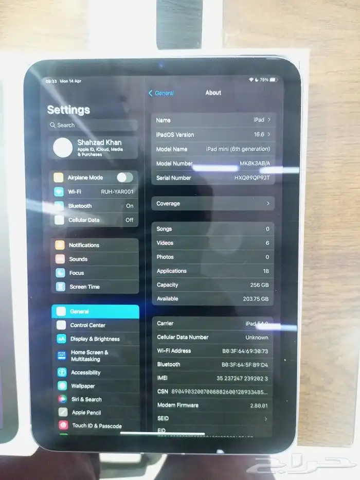 Ipad mini 6 GENERATION WITH CELLULAR DATA FULL PACK 1