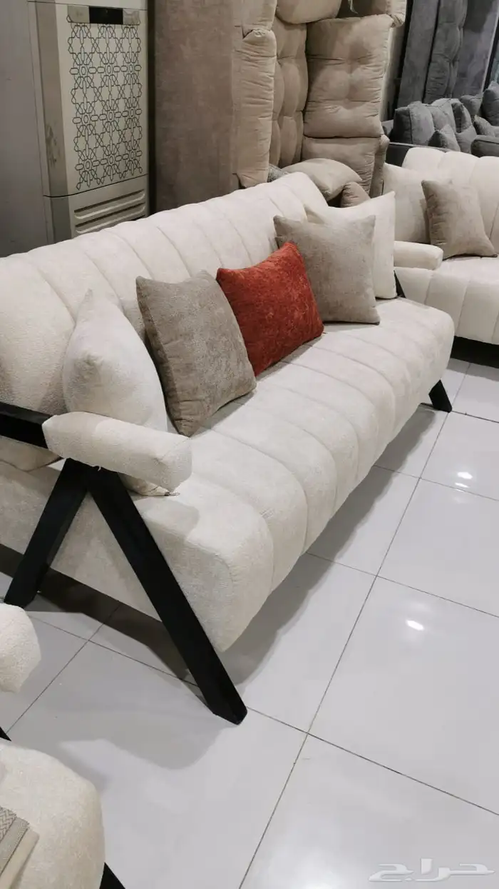 كنب جديد جاهز أو تفصيل حرف ال و7نفر شامل التوصيل 29