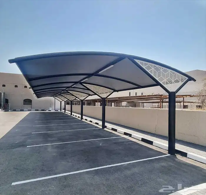 مظلات سيارات بجميع أنواعها فرنسي عادي سواتر برجولات بيوت شعر 1