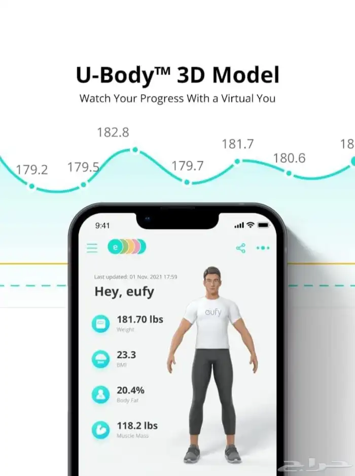 للبيع ميزان ذكي Eufy P2 شريكك للوصول إلى صحة أفضل 6