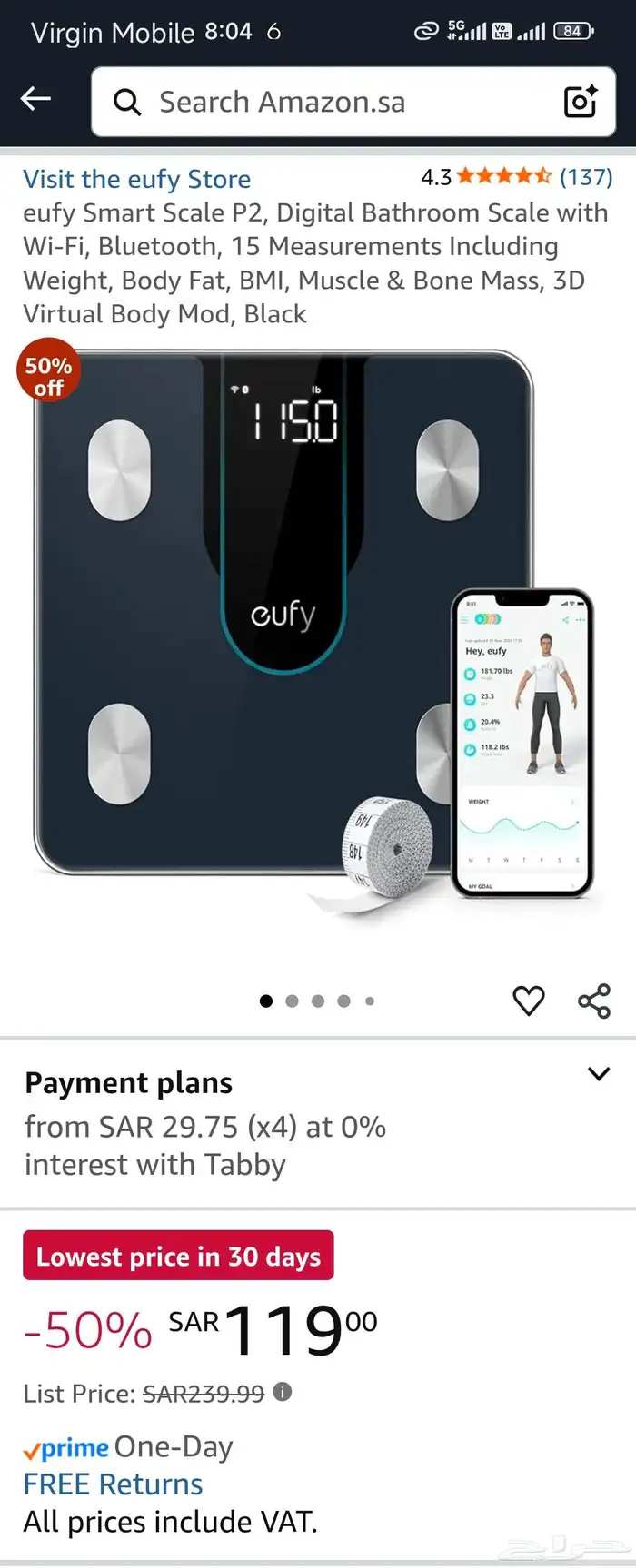 للبيع ميزان ذكي Eufy P2 شريكك للوصول إلى صحة أفضل 4
