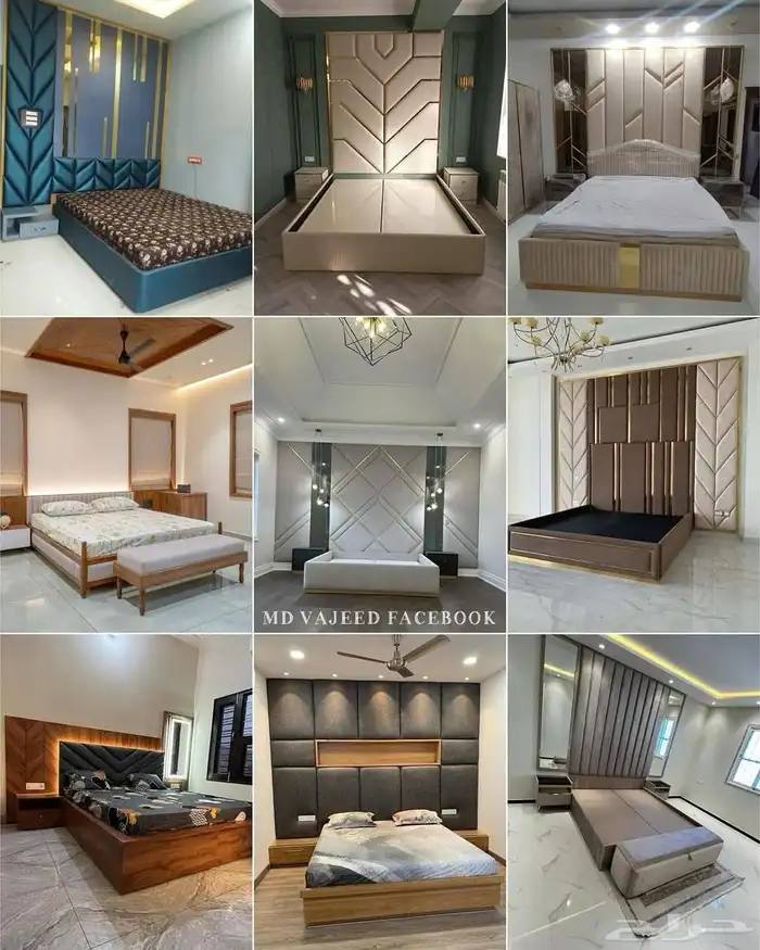 اثاث منزلي غرف نوم ومراتب مفارش سرير خزائن مبتكره ديكورات 3