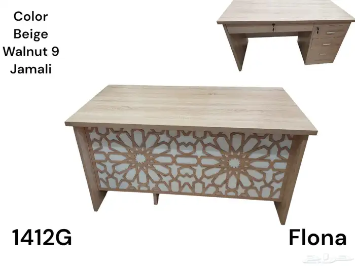 اثاث المكتبى   مكتب مدير تغم كامل متوفر مكتب صغير كرسي شبك 7