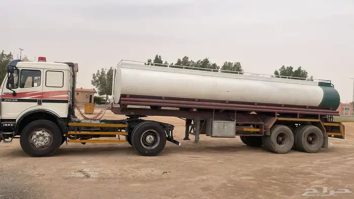 راس تريلة ألبي جفالي موديل 99 مع تانكي موية 28 طن قاعدة 16 0