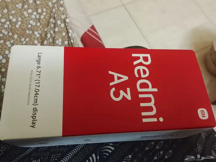 جوال ردمي A3 مستخدم بكرتونه 0
