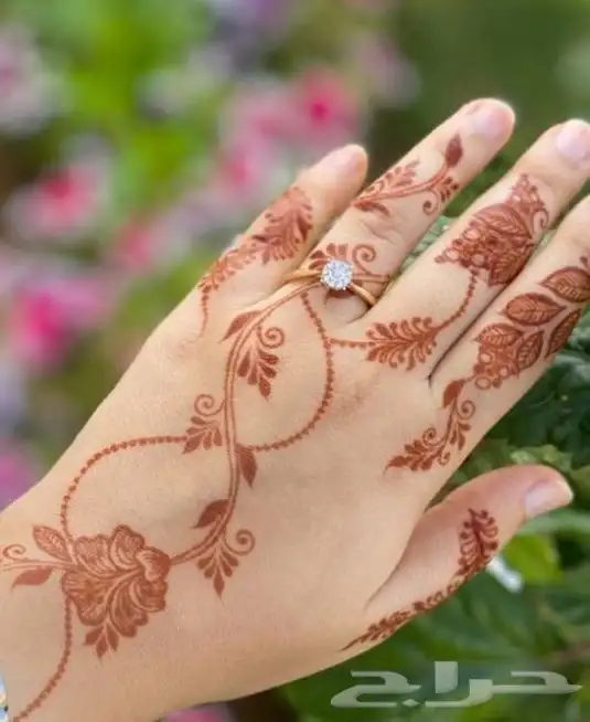 نقاشه حناء مسحوق. حناء اقماع احمر 4