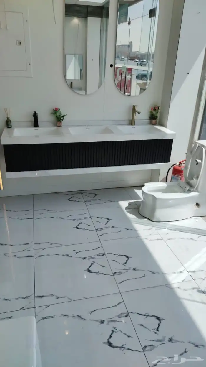 مغاسل رخام جاهزة 3 احواض 3