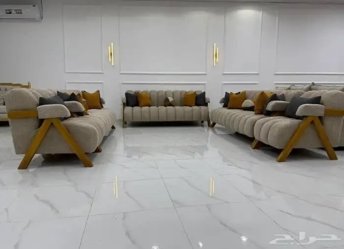 Modern sofa set made of custom fabric luxurious couch for ho 4