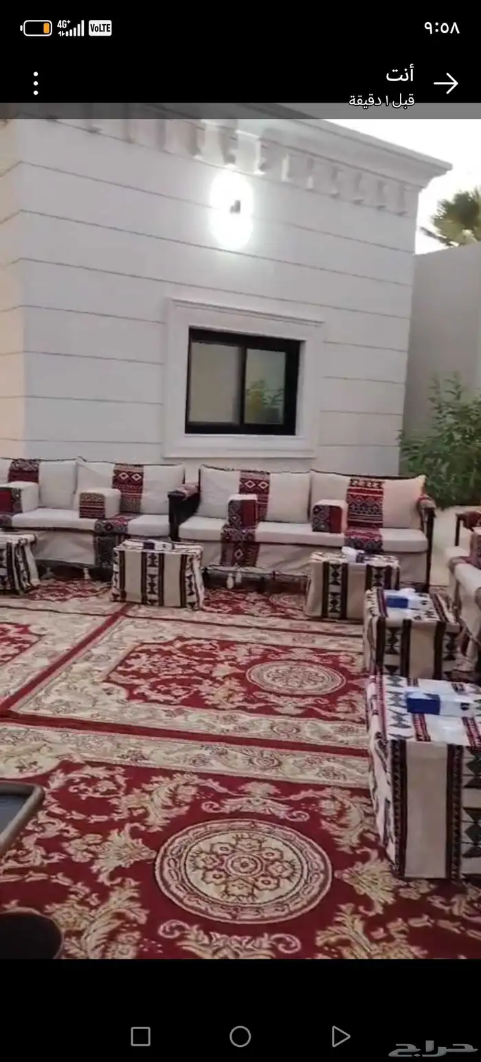 تأجير كنب تأجير كراسي ملبسه وبدون تأجير طاولات طعام مستطيله 2