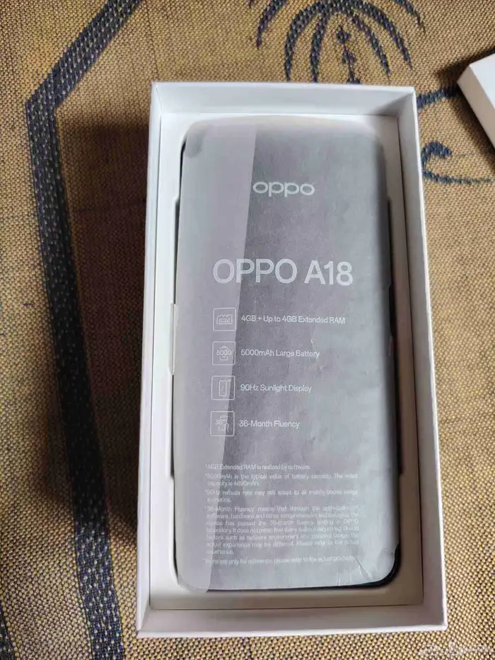 جوال oppo A18 جوال غنى عن التعريف لسه جديد استخدام 7أيام فقط 0