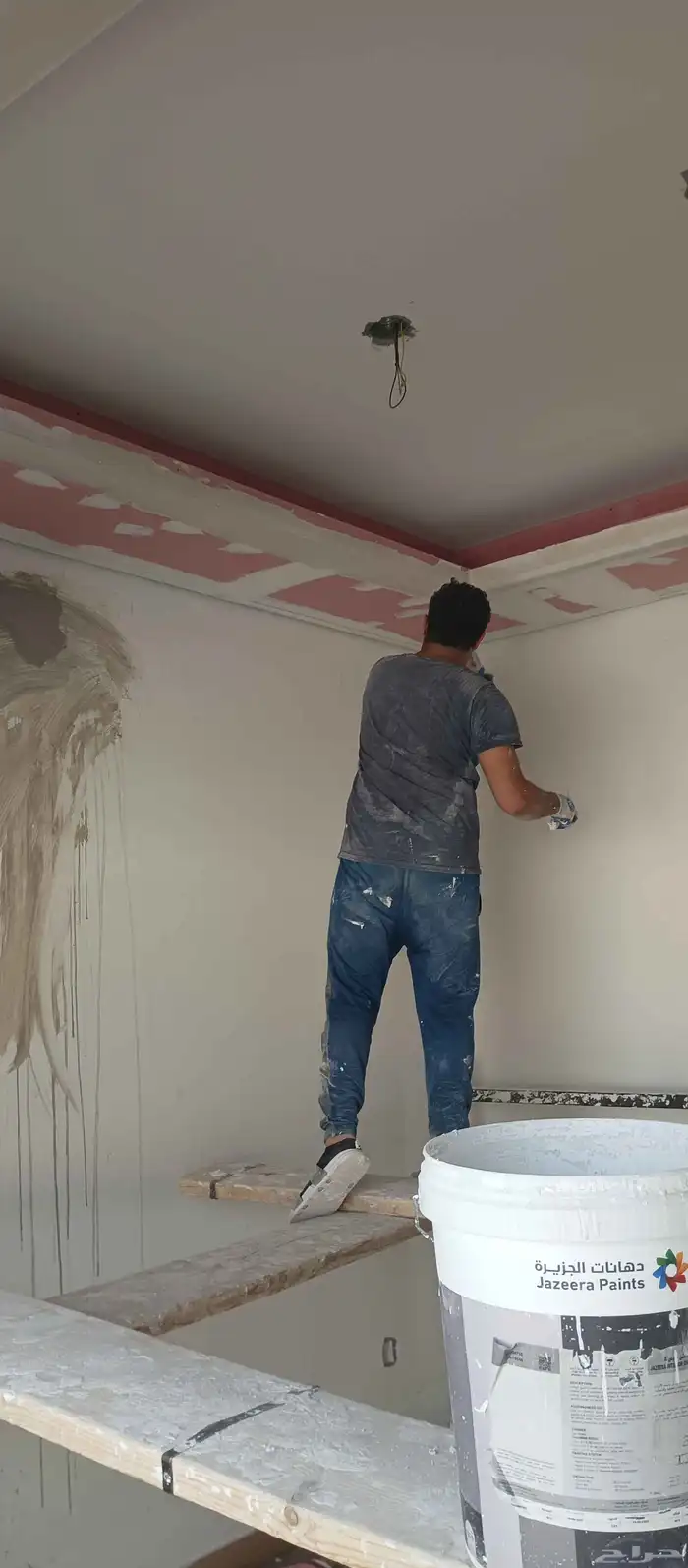 معلم بويا دكورات ورق حائط صيانه كل شي 1