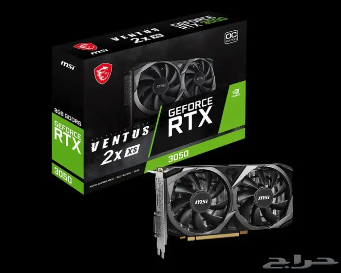كرت شاشة RTX3050 VRAM8GB MSI جديد ضمان 2سنة 0