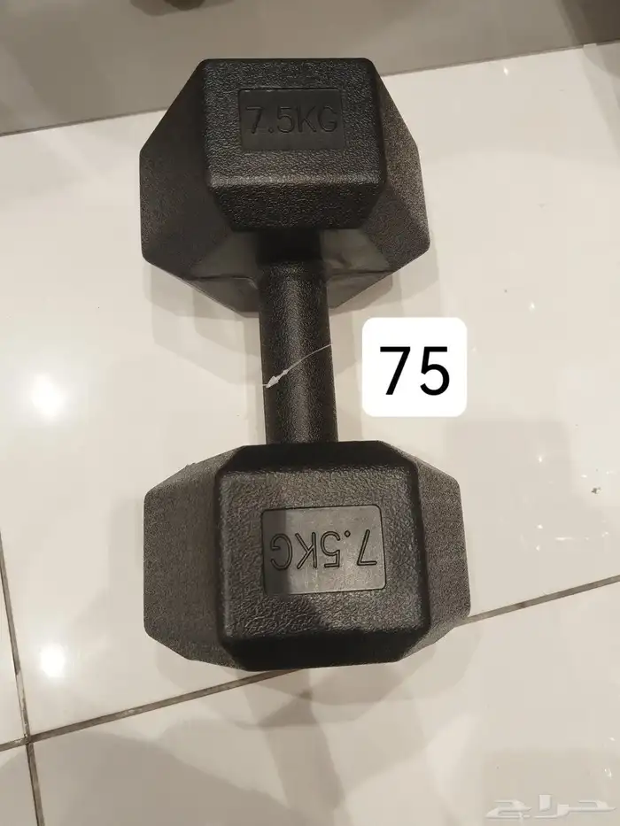 اثقال. يوجد 5 حبات 10Kg ويوجد 8 حبات 7.5Kg 1
