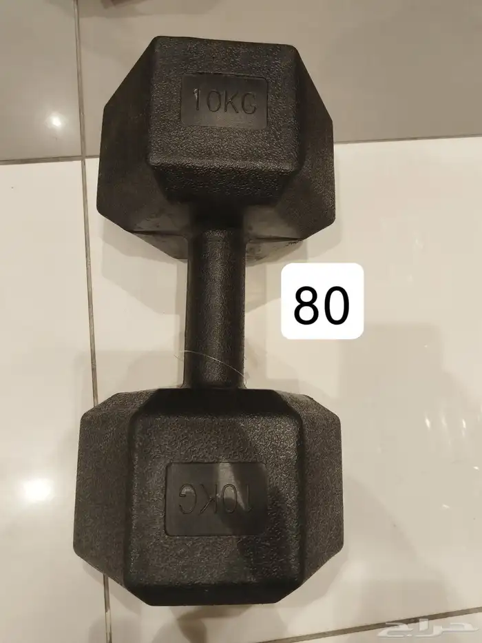 اثقال. يوجد 5 حبات 10Kg ويوجد 8 حبات 7.5Kg 0