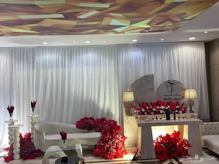 محل حفلات والمناسبات في الرياض تاجير كراسي طاولات كوش مداخل 4