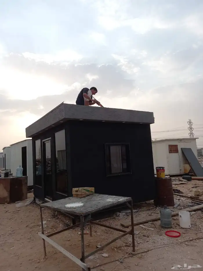 غرفه بركس اسمنت بورت من الخارج من الداخل شرائح BFC 4