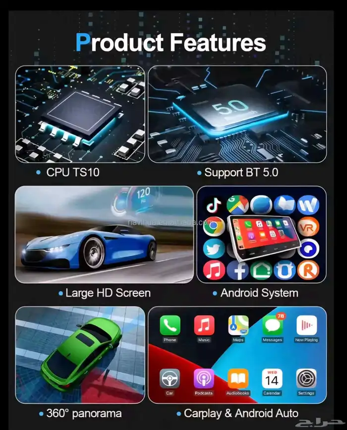 شاشة يوكن تاهو 2015 - 2020 م الرام 8GB والذاكرة 128GB 3