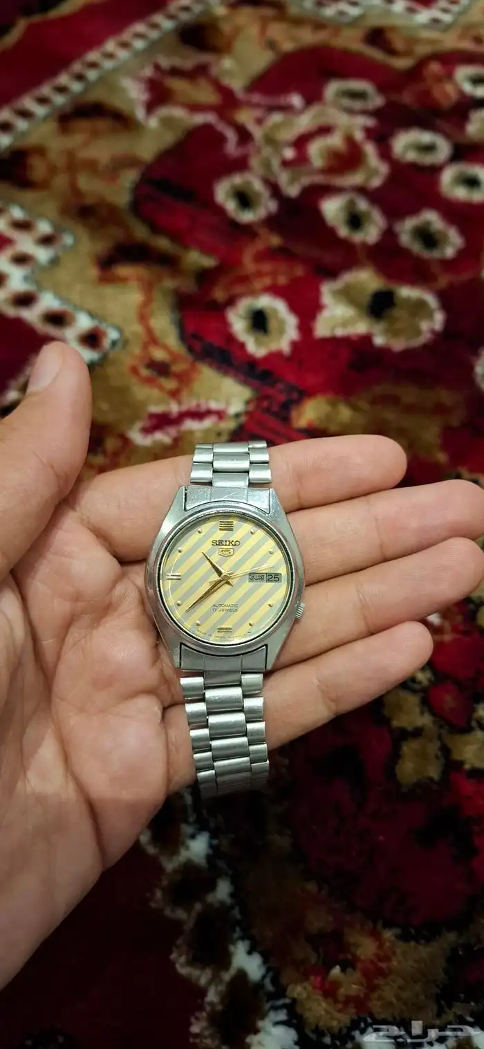 ساعة سيكو 5 قديمة بحالة جيدة 0