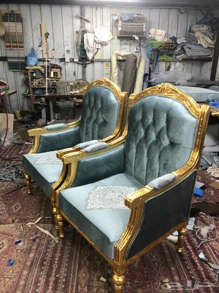 تنجيد وتجديد  مجالس  كراسي ملكى بيع كنبات وكراسي 6