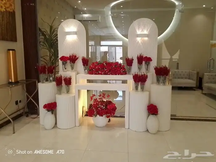 محل حفلات والمناسبات في الرياض تاجير كراسي طاولات كوش مداخل 0