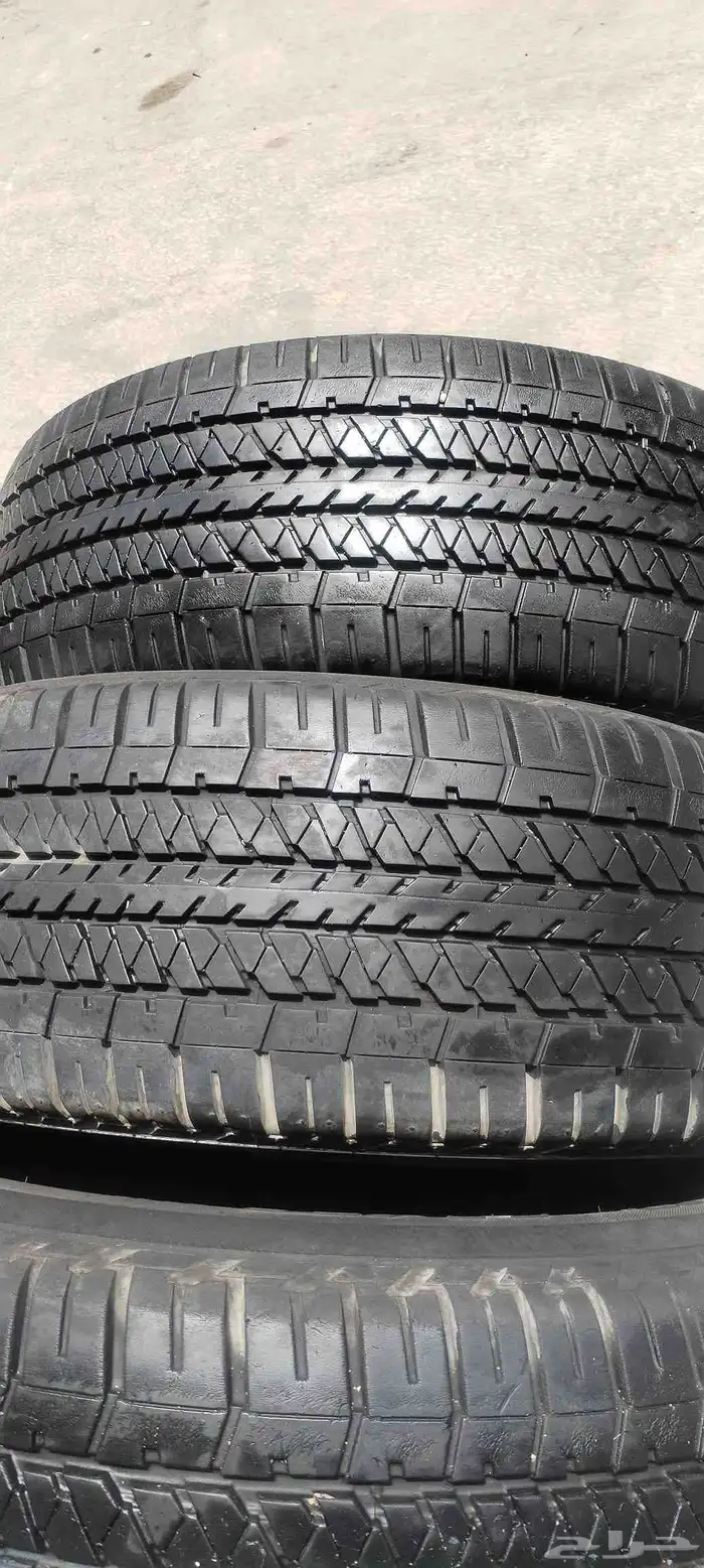 كفرات بريجستون مقاس275 60 20نظيفة مره 3