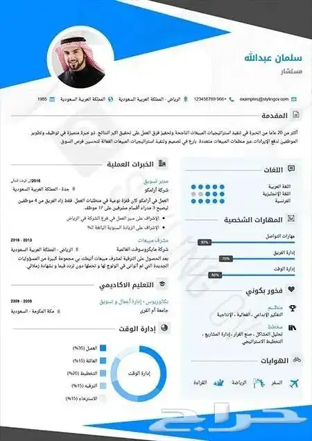 تصميم سيره ذاتيه 17