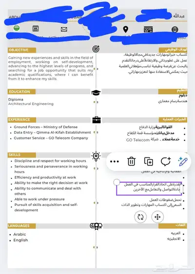 تصميم سيره ذاتيه 0