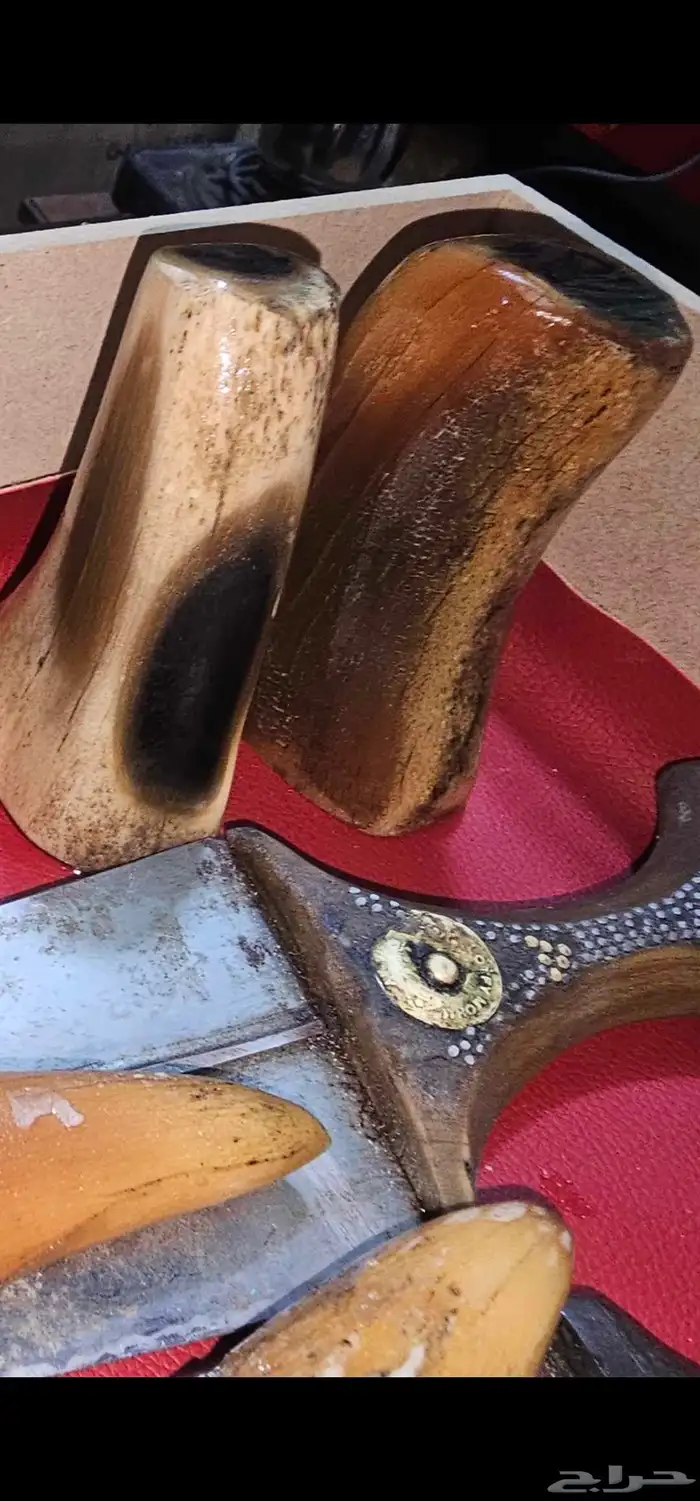 مقابض زراف خام للجنابي والخنجر 9