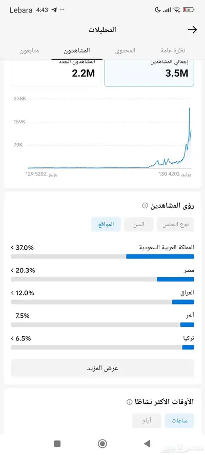 حساب تيك توك 47k 3