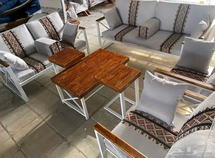 كراسي حديد خارجي مع كفر و بدون كفر 7