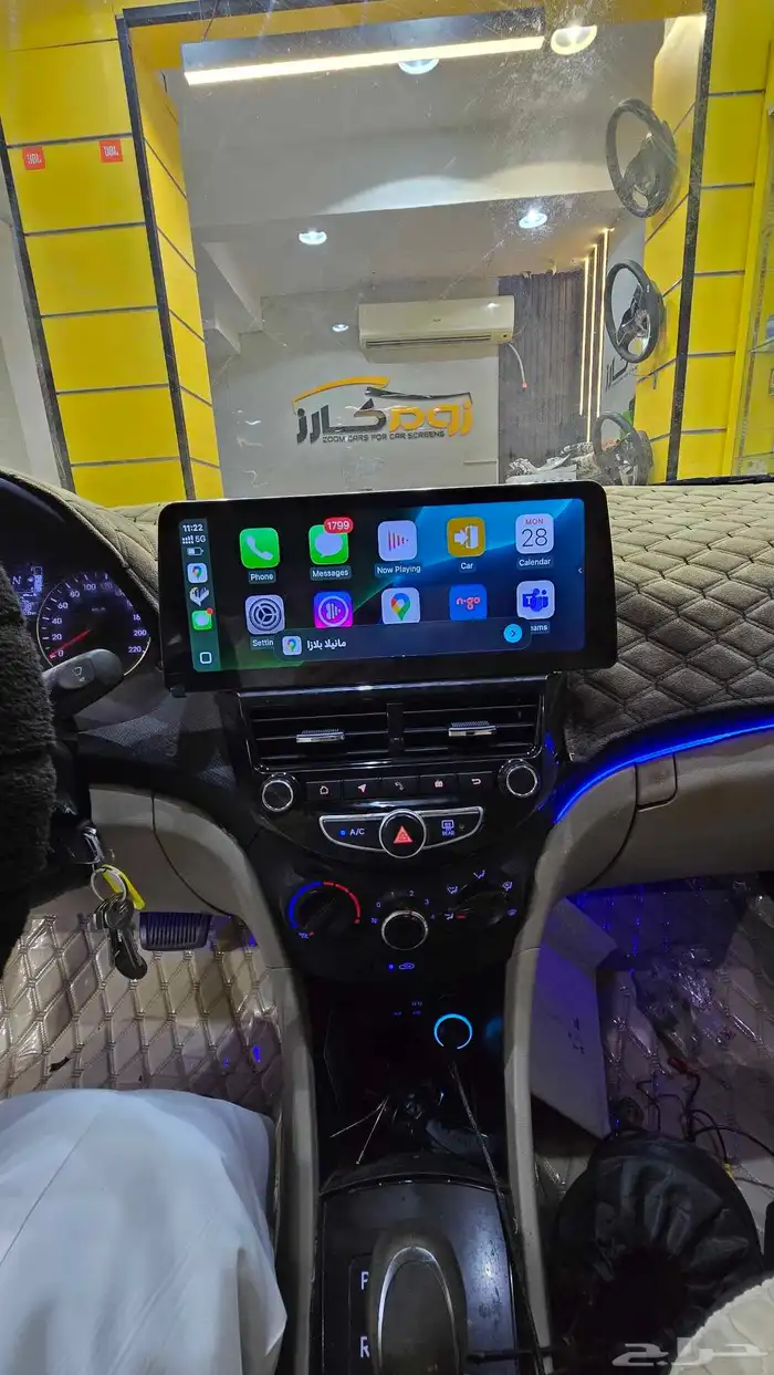 شاشة سوناتا و اكسنت 2014 مقاس 12 بوصة CarPlay 2
