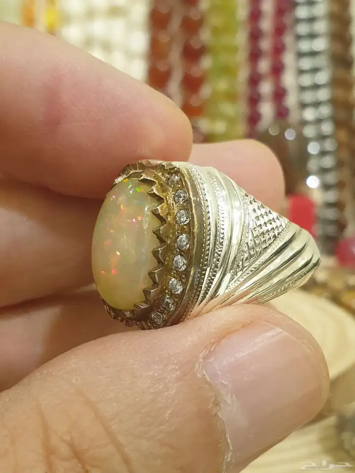 خاتم اوبال إثيوبي فاخر فل فاير 7