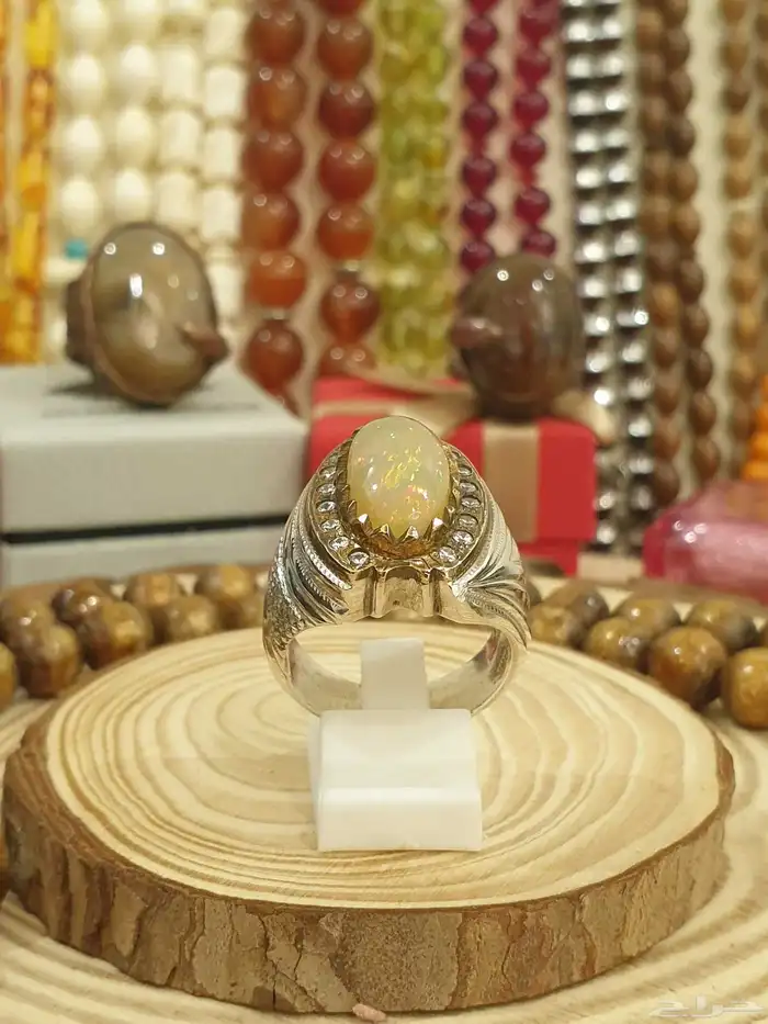 خاتم اوبال إثيوبي فاخر فل فاير 4