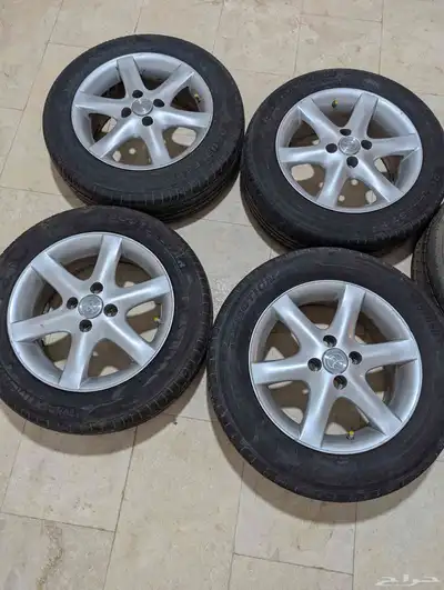 جنوط مع الكفرات مقاس 15 نظيفة علي الشرط صيني درجة اولى 0