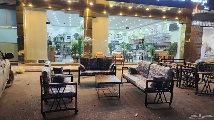 كراسي حديد خارجي مع كفر و بدون كفر 2