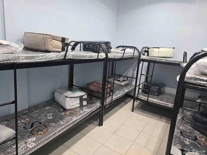 تجهيز سكن عمال سرير حديد طابقين مراتبه غرف نوم سراير جمله 0