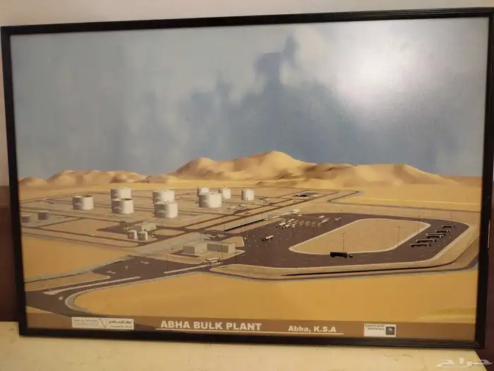 لوحة رسم هندسي تخص شركة ارامكو مشروع ابها السعر 200 ريال 1