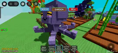 grow a garden كويين بيي اثنين و كيتسوني و اخطبوط ضخم 2