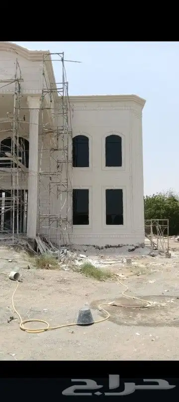ديكورات خارجيه والياسه ملونه بلاسمنت الابيض بديل الحجراطبيعي 0
