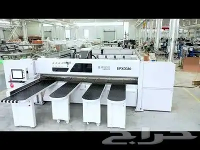 مكائن لصق شريط ومنشار اكتروني ومكينة cnc تخريم 0