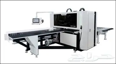 مكائن لصق شريط ومنشار اكتروني ومكينة cnc تخريم 1